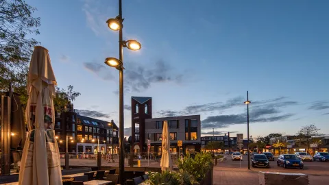 Schréder YOA armaturen verlichten Mercuriusplein Berlicum