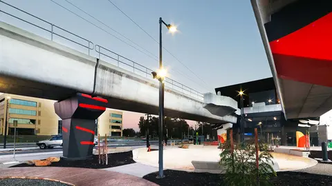 Schréder leverde verlichtingsoplossingen om de veiligheid in de transportcorridor van Perth te verbeteren